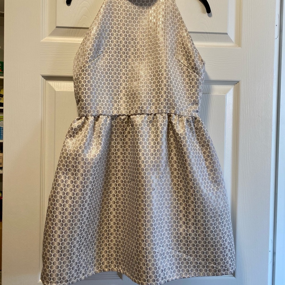 Creamish Polka Dot Dress